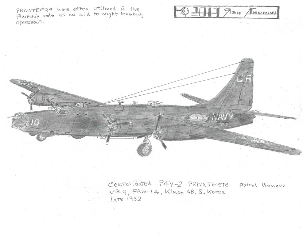 VP9, FAW-14, Kimpo AB, S. Korea, late 1952