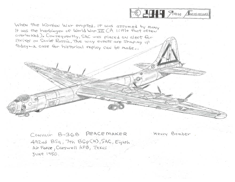 492nd B5q, 7th BGP(H), SAC, Eighth Air Force, Carswell AFB, Texas JUNE 1950.