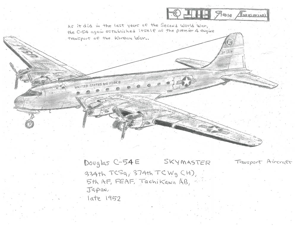 334th TCSq, 374th TCWg (H), 5th AF, FEAF, Tachikawa AB, Japan, late 1952