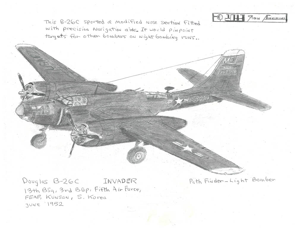13th BS9, 3rd BGP, Fifth Air Force, FEAF, KUNSON, S. Korea June 1952