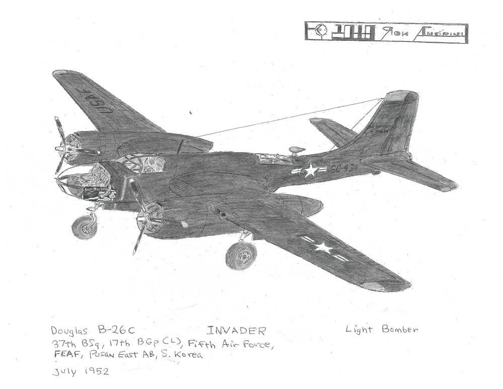 37th BSq, 17th BGP (L), Fifth Air Force, FEAF, Pusan East AB, S. Korea July 1952
