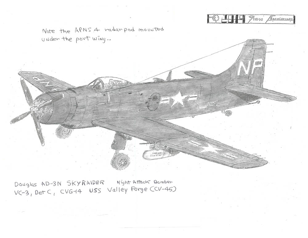VC-3, Det C, CVG14 USS Valley Forge CCV-45)