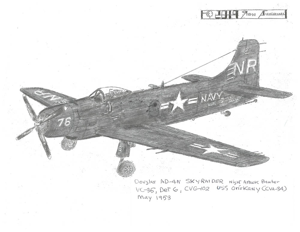 VC-35, Der 6, CVG-102 USS Oriskany (CVA-34) May 1953