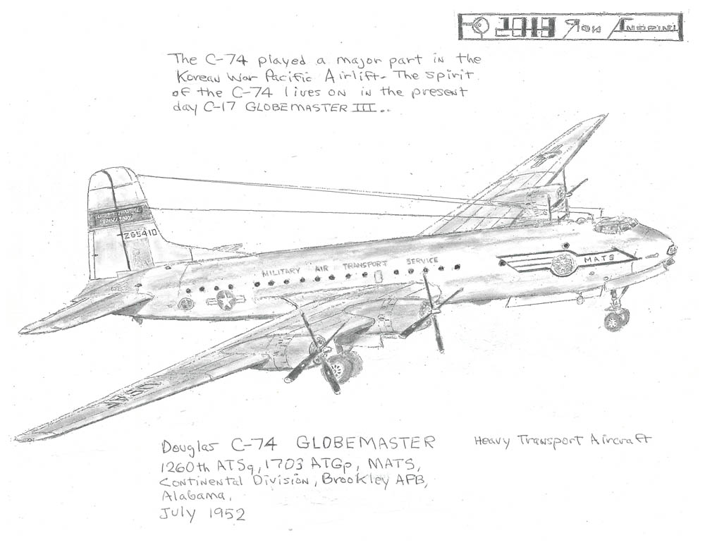 1260th ATS9, 1703 ATGP, MATS, Continental Division, Brookley APB, Alabama, July 1952
