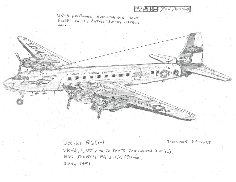VR-3, (Assigned to MATS-Continental Division), NAS Moffett Field, California, early 1951