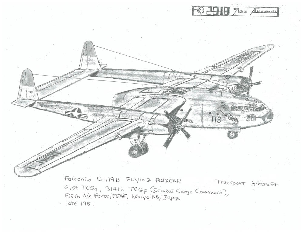61st TCSq, 314th TCGp (Combat Cargo Command), Fifth Air Force, FEAF, Ashiya AB, Japan late 195।