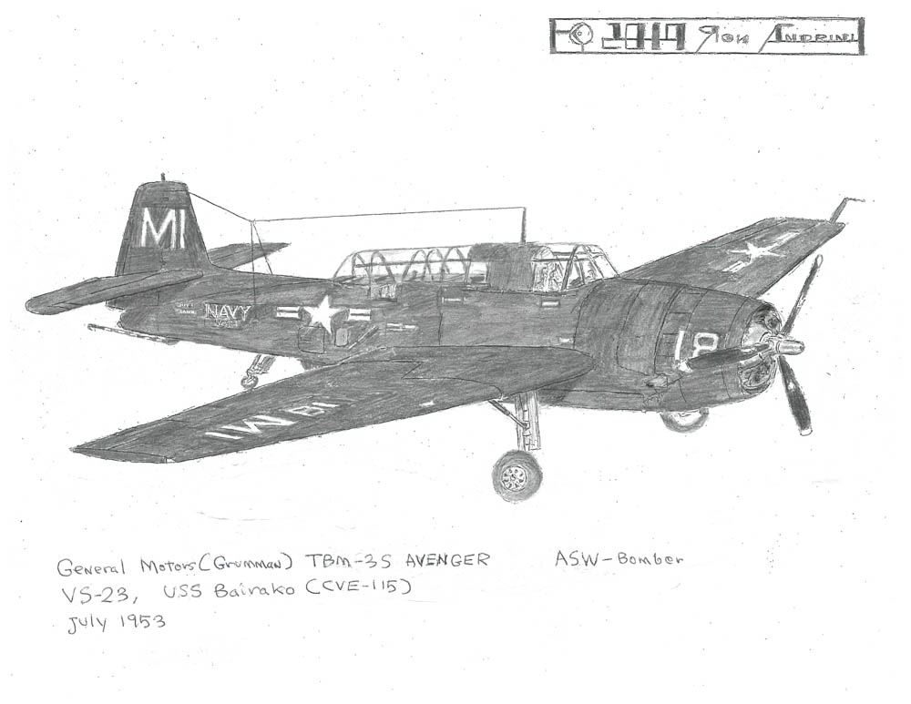 VS-23, USS Bairako (CVE-115) July 1953