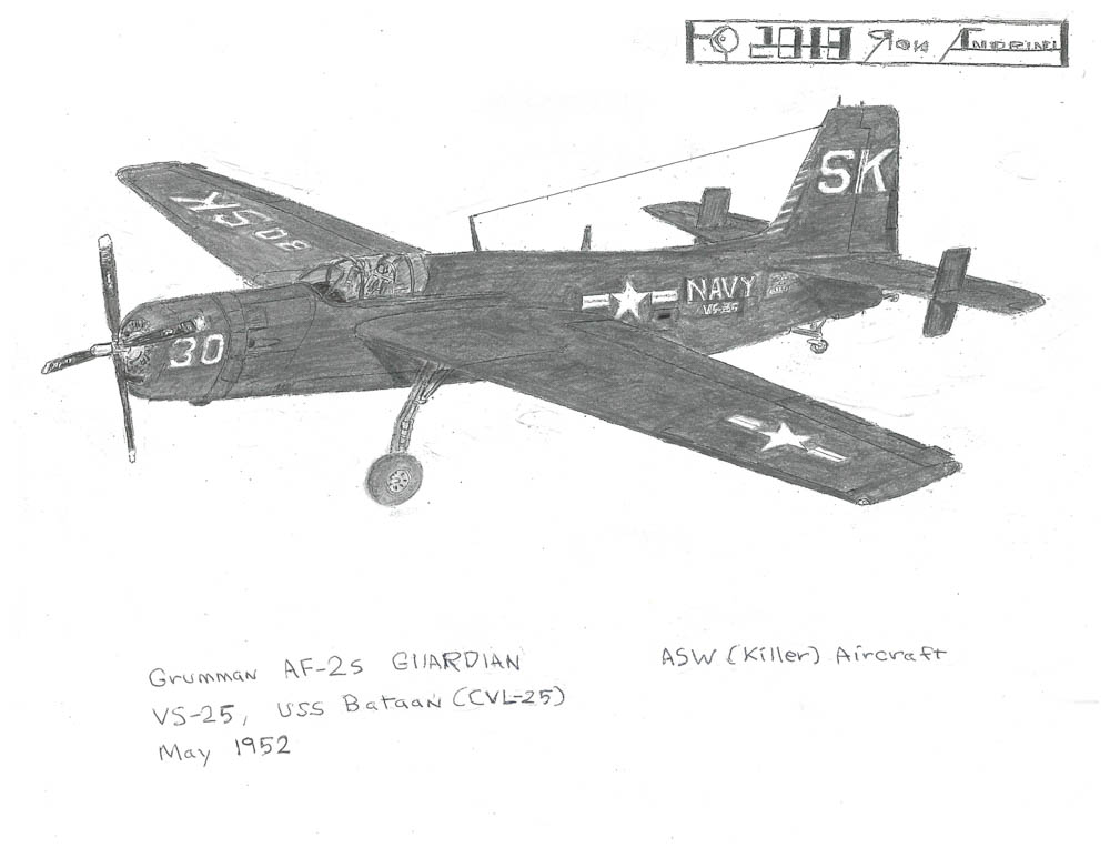 5, USS Bataan (CVL-25) VS-25, May 1952