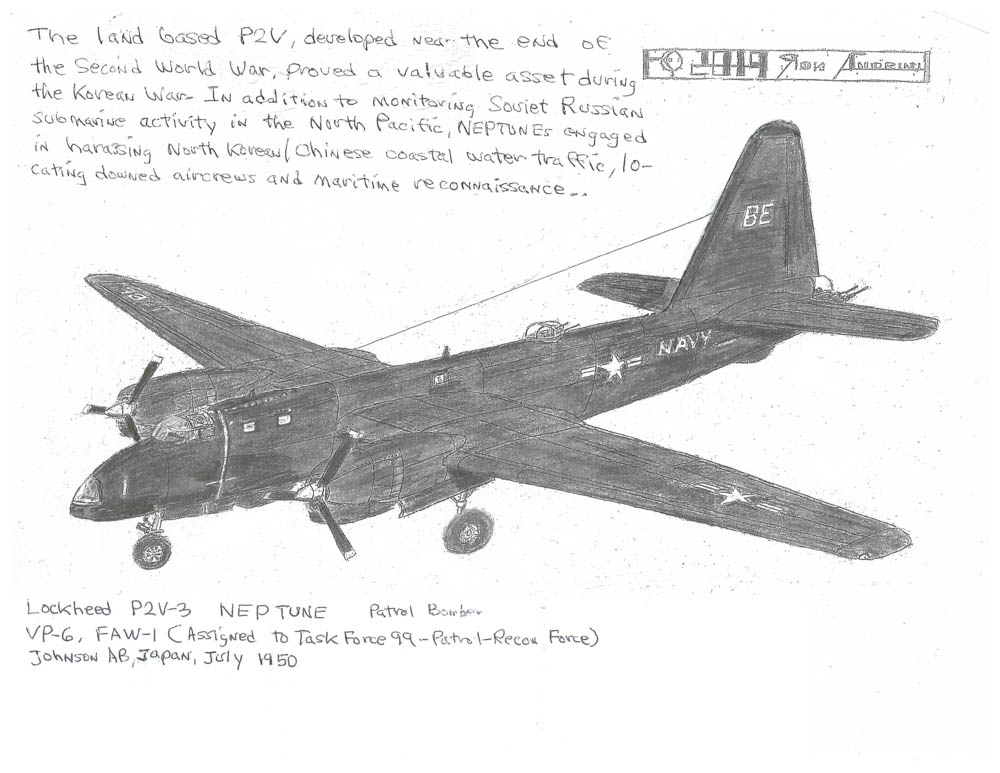 VP-6, FAW-1 (Assigned to Task Force 99- Patrol-Recon Force) Johnson AB, Japan, July 1950