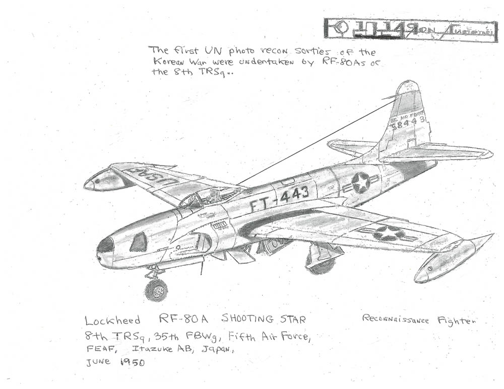 8th TRSq, 35th FBWg, Fifth Air Force, FEAF, Itazuke AB, Japan, Juve 1950