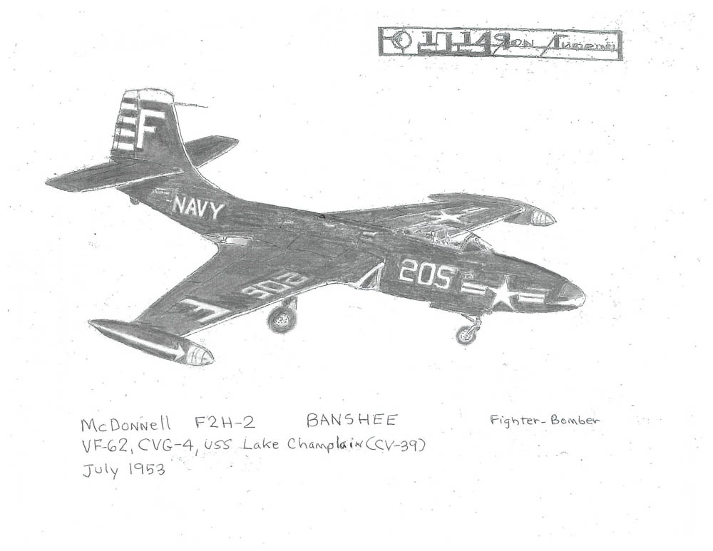 VF-62, CVG-4, USS Lake Champlaix (CV-39) July 1953