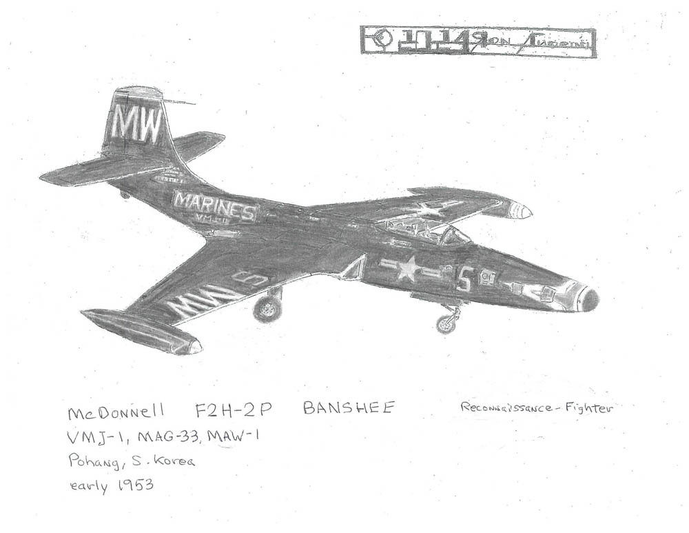 VMJ-1, MAG-33, MAW-1 Pohang, S. Korea early 1953
