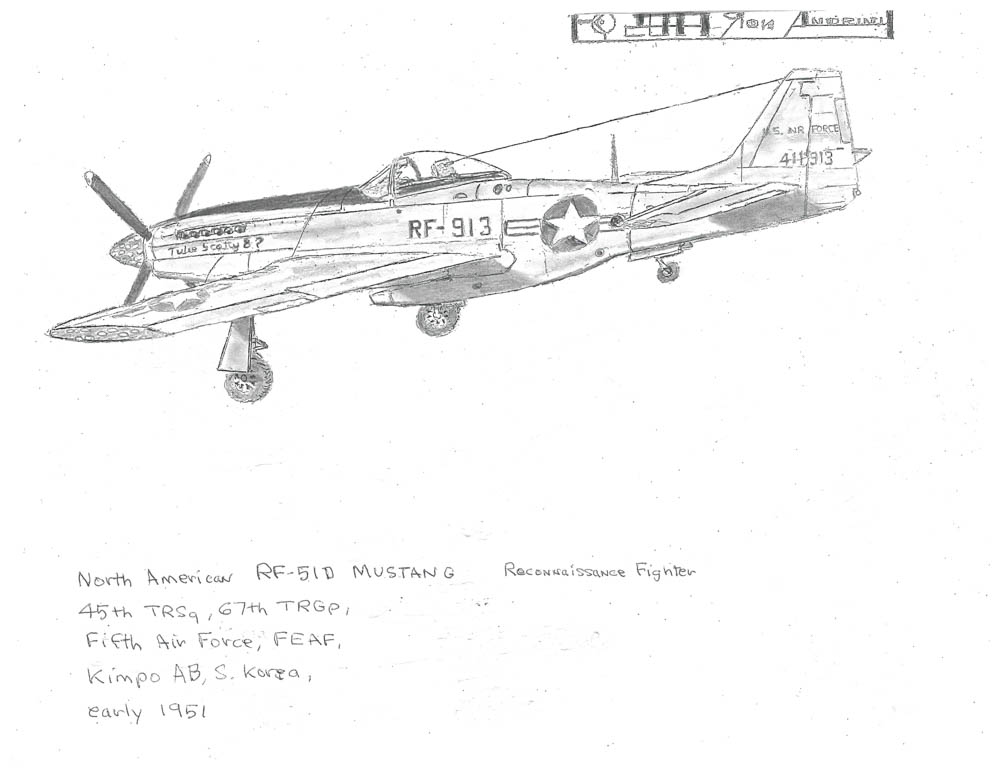 45th TRS9, 67th TRGP, Fifth Air Force, FEAF, Kimpo AB, S. Korea, early 1951