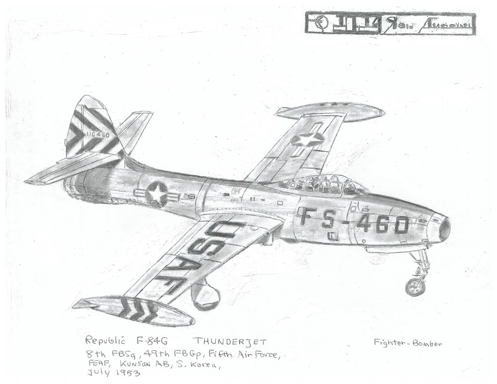 8th FBSq, 49th FBGp, Fifth Air Force, FEAF, KUNSON AB, S. Korea, July 1953