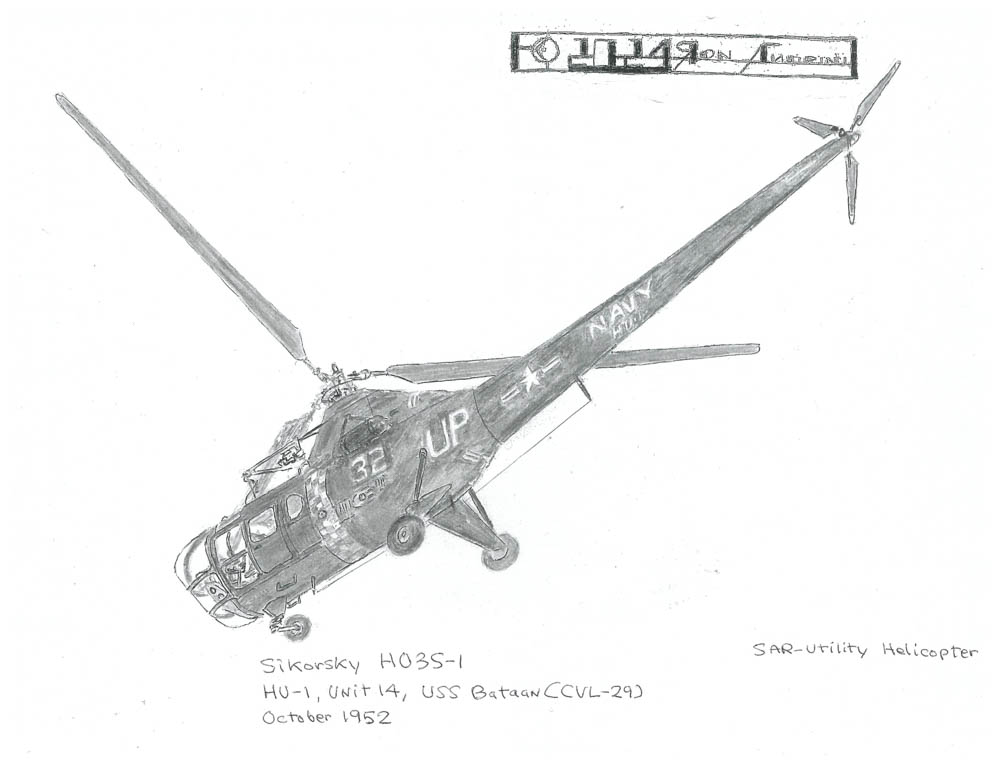 HU-1, Unit 14, USS Bataan CCVL-29) October 1952