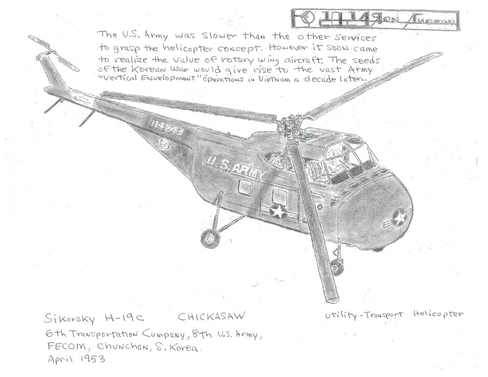 6th Transportation Company, 8th U.S. Army, FECOM, Chunchon, S. Korea. April 1953