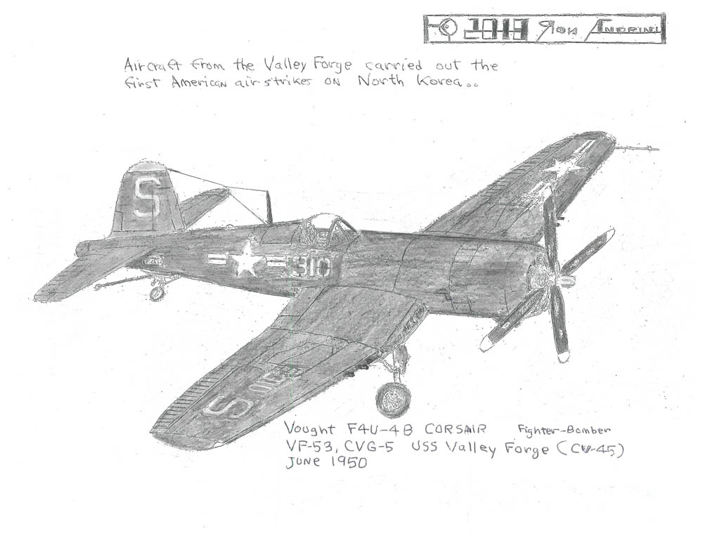 VF-53, CVG-5 USS Valley Forge (CV-45) June 1950
