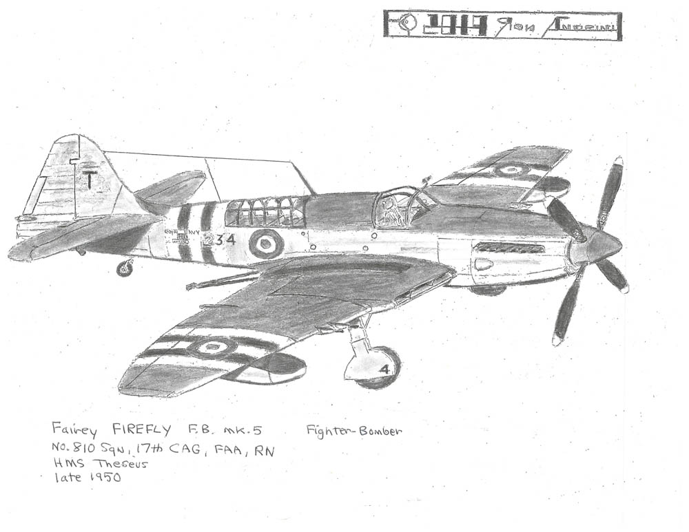 No. 810 Sqw, 17th CAG, FAA, RN HMS Theseus late 1950