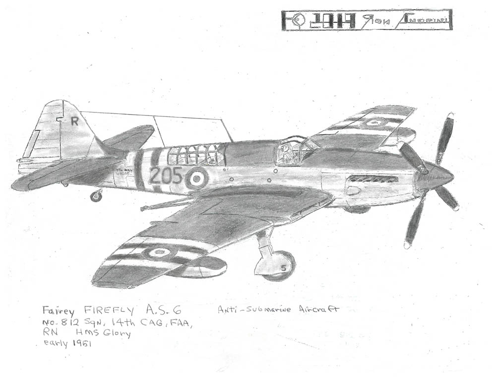 No.8.12 Sqn, 14th CAG, FAA, RN HMS Glory early 1961