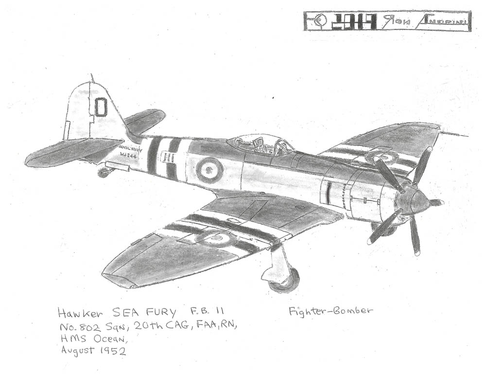 No.802 SqN, 20th CAG, FAA, RN, HMS Ocean, August 1952