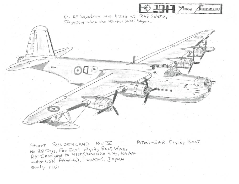 No. 88 Sqn, Far East Flying Boat Wing, RAF (Assigned to 91st.Composite wing, RAI RAAF Under USN FAW-6), Iwakuni, Japan early 1951