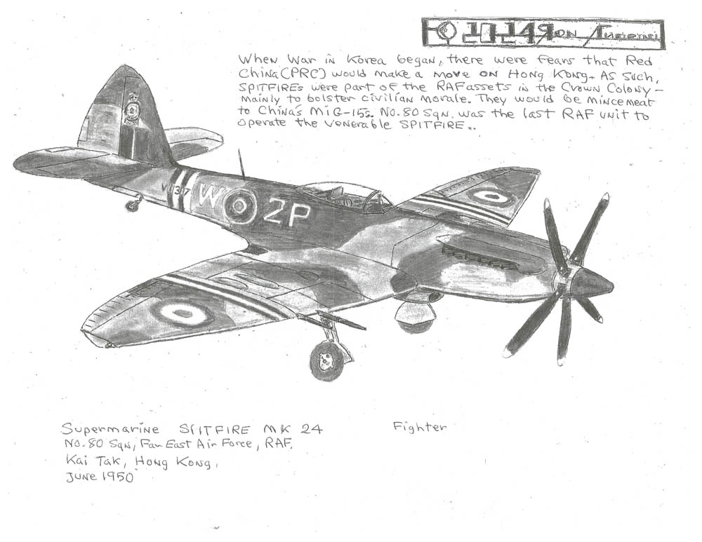 No.80 Sqni, Fan East Air Force, RAF, Kai Tak, Hong Kong, June 1950