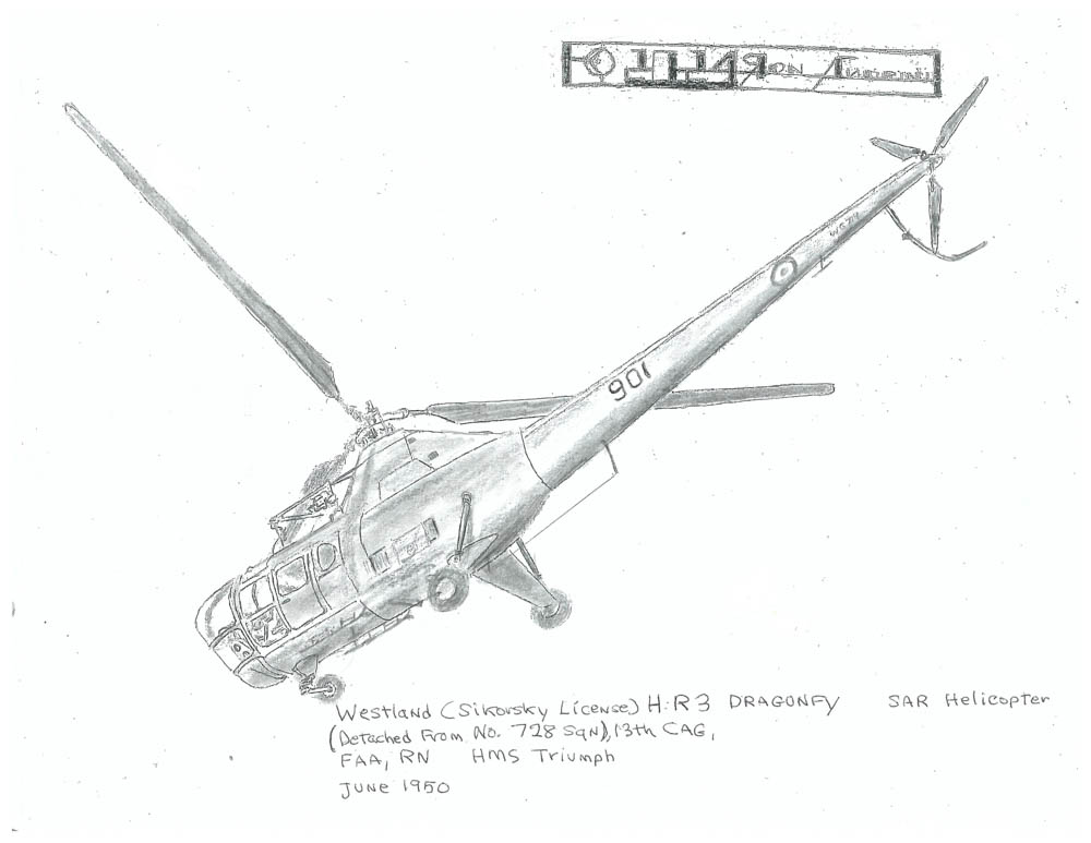 (Detached From No. 728 Sqn), 13th CAG, FAA, RN HMS Triumph JUNE 1950