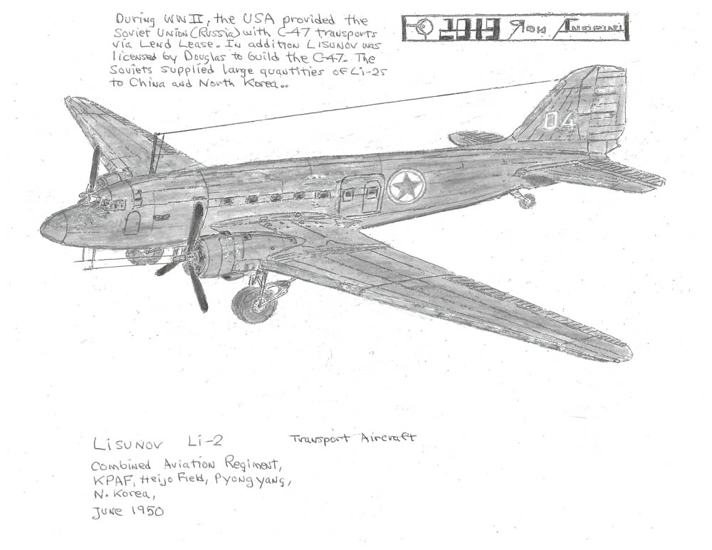 Combined Aviation Regiment, KPAF, Heijo Field, Pyongyang, N. Korea, June 195