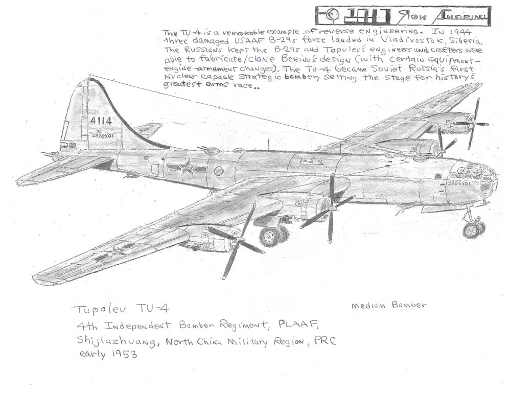 4th Independent Bomber Regiment, PLAAF, Shijiazhuang, North China Military Region, PRC early 1953