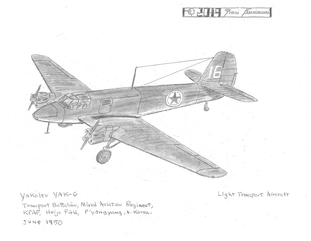 Transport Battalion, Mixed Aviation Regiment, KPAF, Heiju Field, P'yongyang, N. Korea. June 1950